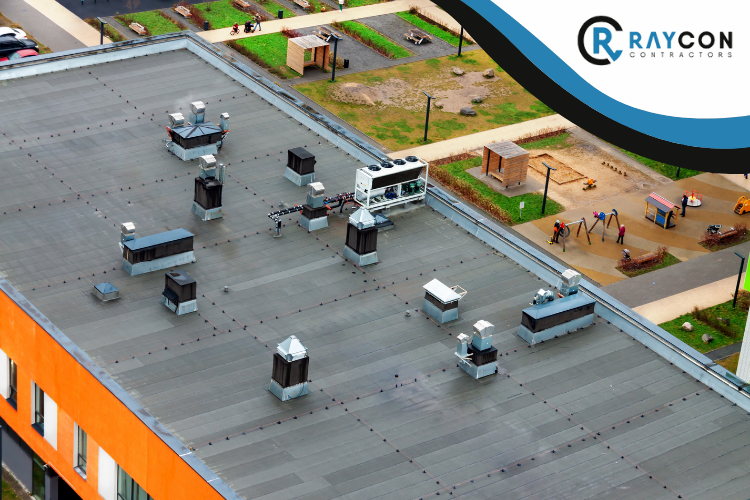 Overhead view of a Westwego roofing project in LA.