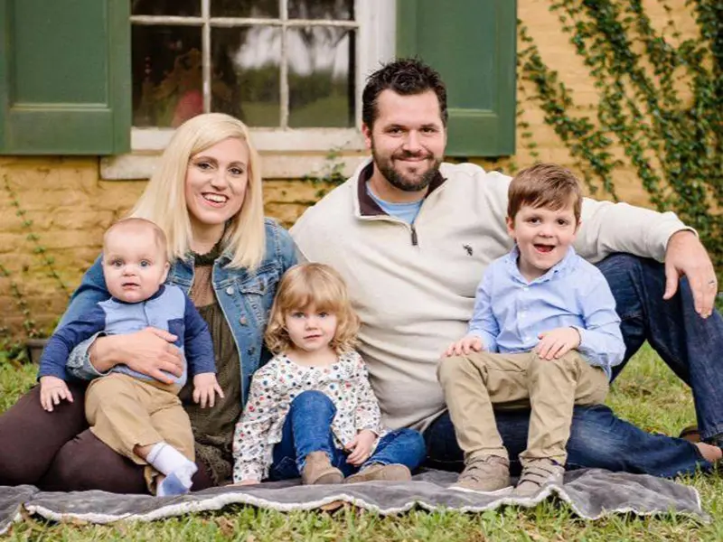 Terry with wife and kids